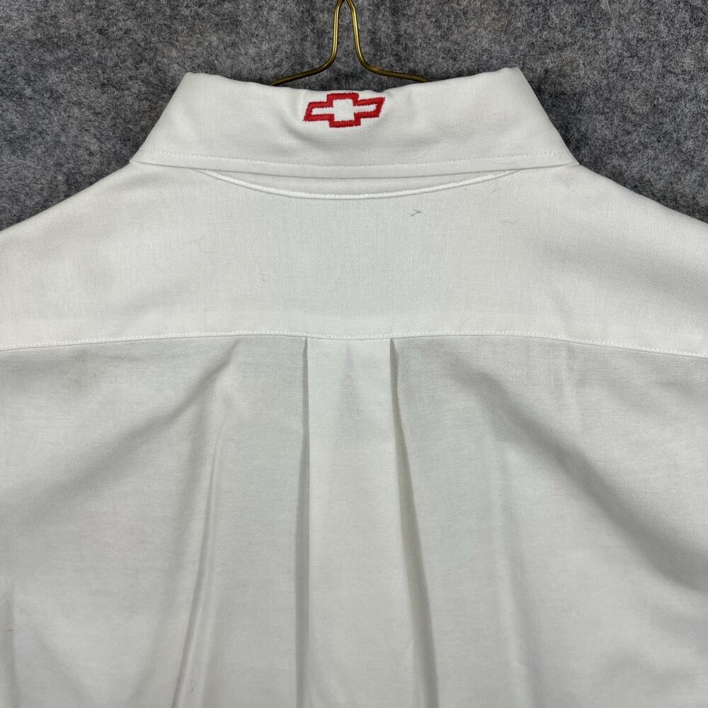 VTG 90’s Chevy Indy V8 Crew Shirt Size Medium/ 16/ Arrow Dover \White Brown‎ - Picture 7 of 12